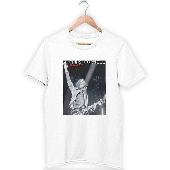 Shannon K Tops - Retro Chris Cornell T Shirt Rock Music Legend Graphic Fan Gift Retro Vintage 93